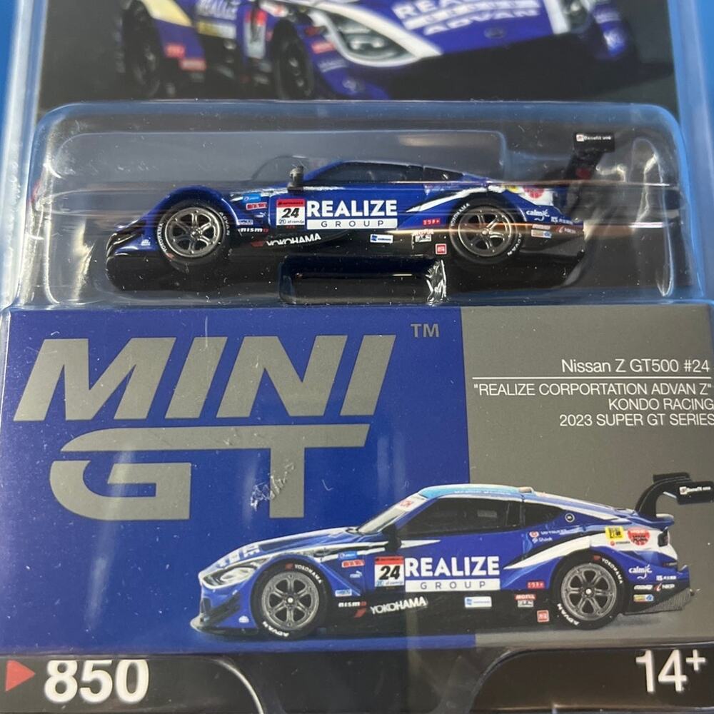 Mini GT Nissan Z GT500 #24 Realize Kondo Racing 2023 Super GT 1:64 #850